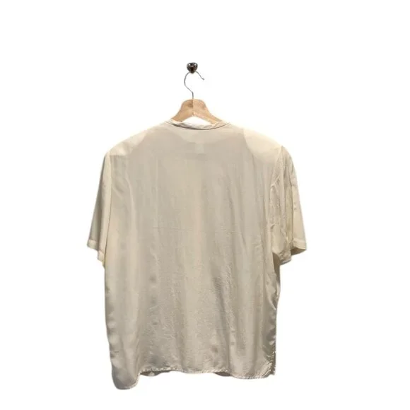 Spencer Jeremy Vintage 90’s Silk Blouse Cream Size M - Picture 13 of 15